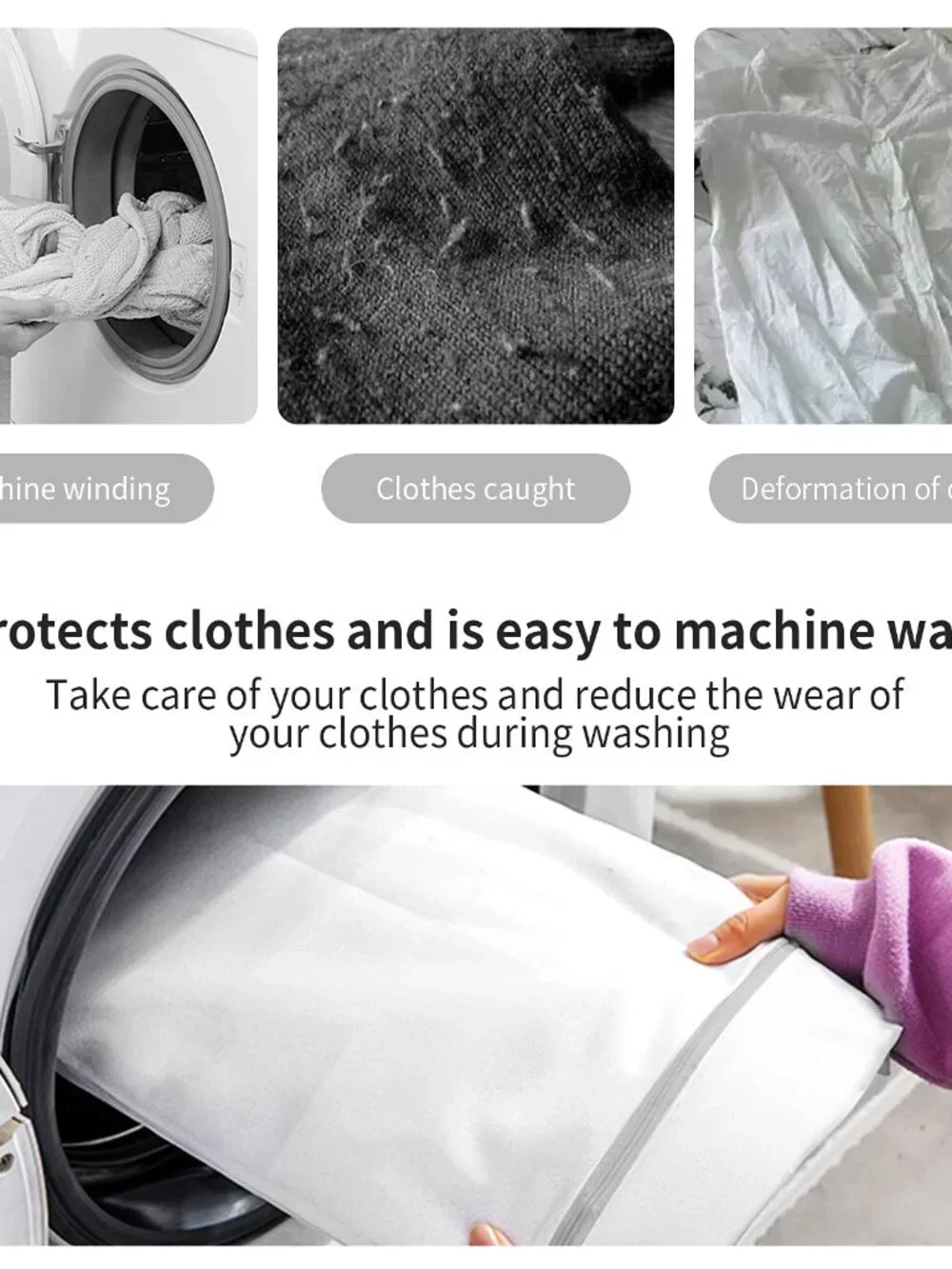 10 Pack Mesh Laundry Bags for Delicates with Non Rust Zipper- MDSXO White Laundr